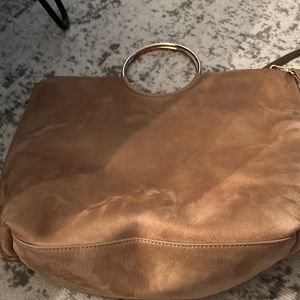 beige banana republic bag
